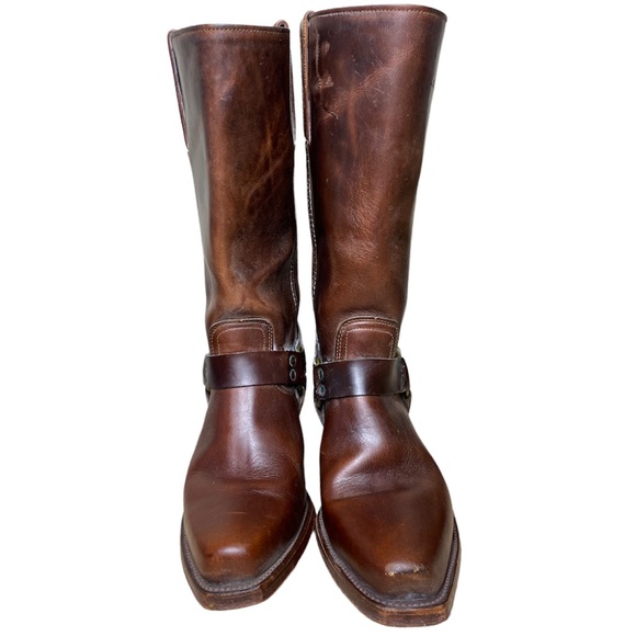 Vintage Frye Harness 12R Western Tall Boots size 9.5 - Picture 7 of 14